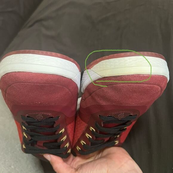 Mens Nike Paul Rodriguez 9 Elite SkateBoard Sneaker Color Red Gold Black Sz 11.5 - Picture 14 of 15